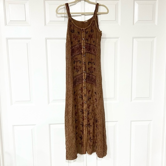 Coocoon | Embroidered Gypsy Boho Maxi Dress - Picture 1 of 4